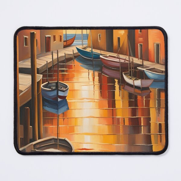 Item preview, pintura atardecer en el muelle designed and sold by norachiang.