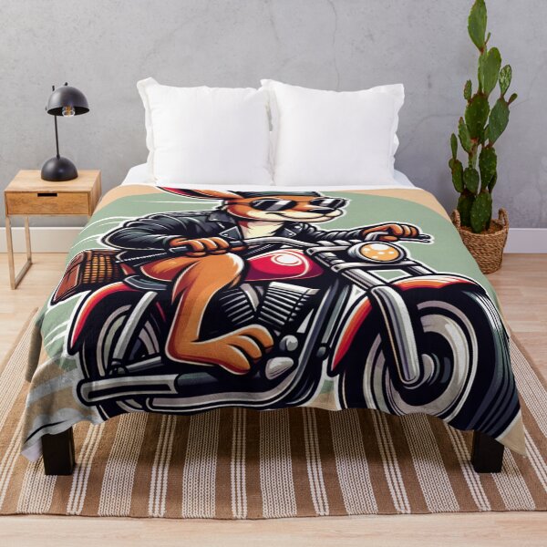 Item preview, Cartoon Kangaroo Riding a Motorcycle designed and sold by Zestpond.