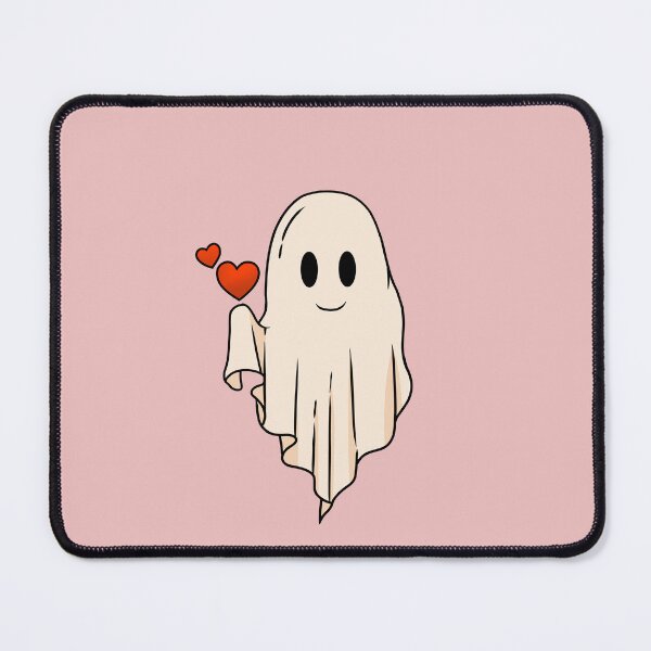 Item preview, Cute Smiling Ghost With Hearts Valentines Day designed and sold by ArtMeetsPizza.
