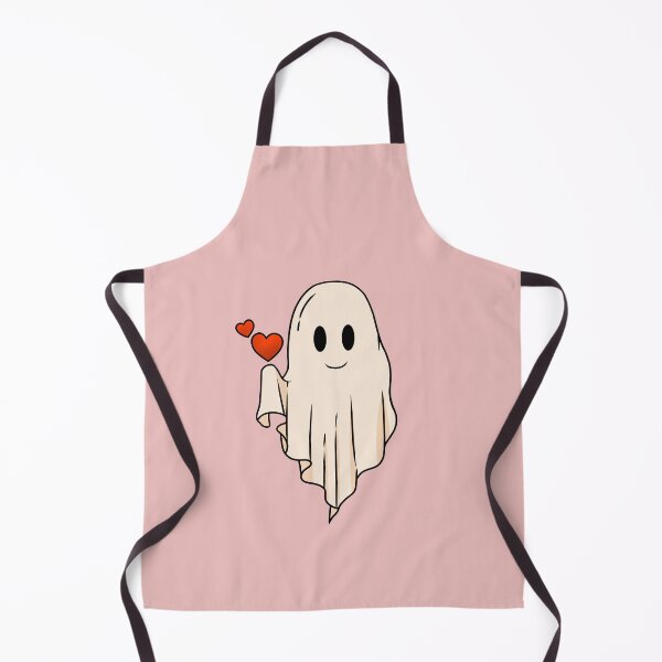 Item preview, Cute Smiling Ghost With Hearts Valentines Day designed and sold by ArtMeetsPizza.