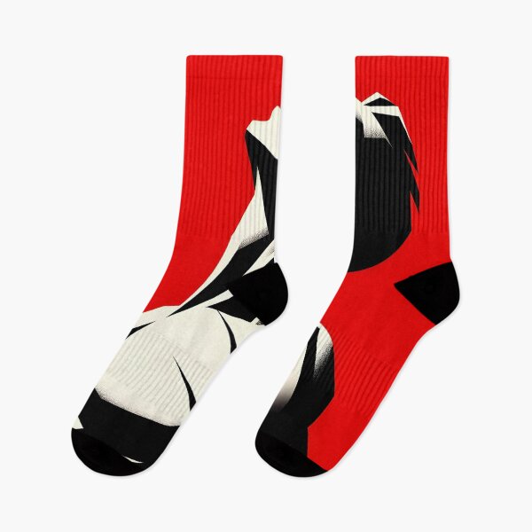 Item preview, Abstract Feline Elegance in Red designed and sold by inkArtistryfine.