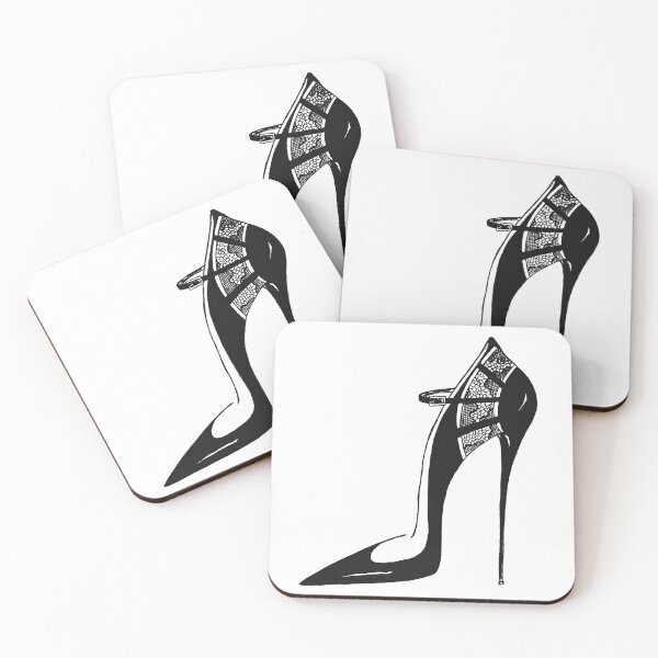 Item preview, Black Lace Stiletto Shoe designed and sold by LuizaK.