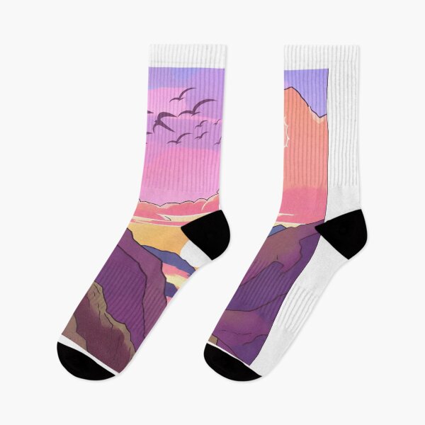 Item preview, Retro sunset at the mountains designed and sold by photoartdesin.