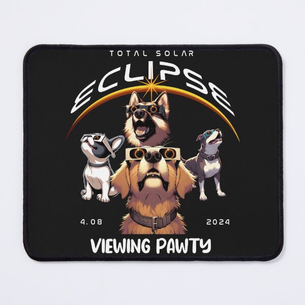 Item preview, Total Solar Eclipse Viewing Pawty, Dogs, Labrador, German Shepherd, Totality, Solar Eclipse over USA, April 8 2024 designed and sold by jeyel7.