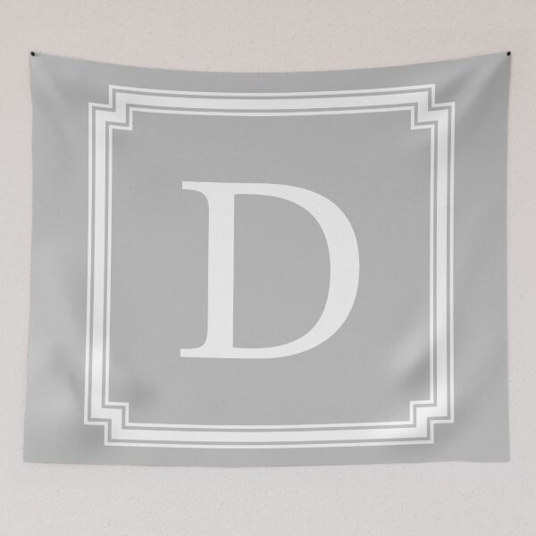 Item preview, Silver Gray Classy And Elegant Monogram D designed and sold by rewstudio.
