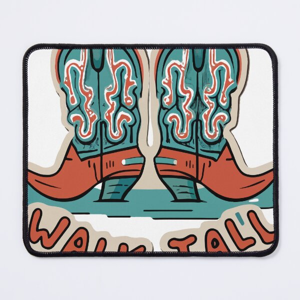 Item preview, Vintage Walk Tall Cowboy Boots Graphic designed and sold by NiftyWrx.