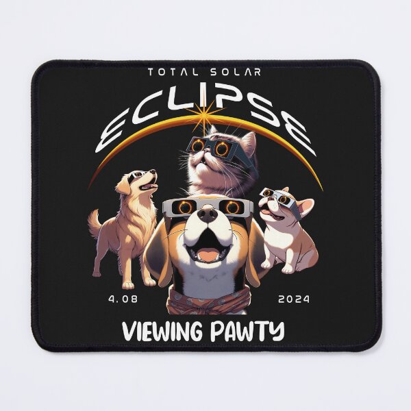 Item preview, Total Solar Eclipse Viewing Pawty, Dogs, Dog breeds, Beagle, Labrador, Boxer, Persian Cat, Totality, Solar Eclipse over USA, April 8 2024 designed and sold by jeyel7.