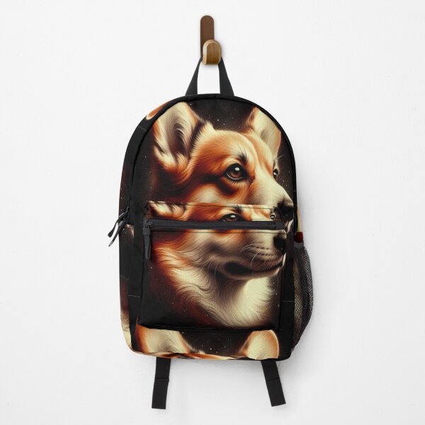 Item preview, Corgi Side Profile Digital Art - Black Background designed and sold by Star-Fragment.
