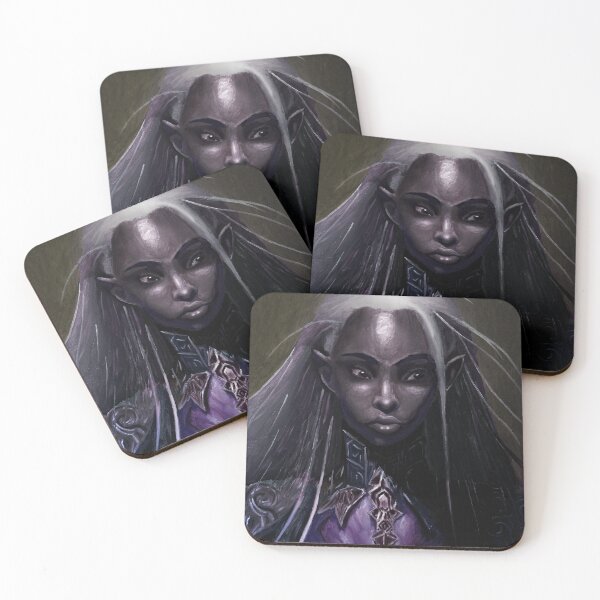 Item preview, Female Drow Dark Elf Painting designed and sold by MCNelsonArt.