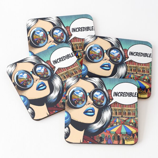 Item preview, Urban Chic Pop Art Spectacle designed and sold by inkArtistryfine.