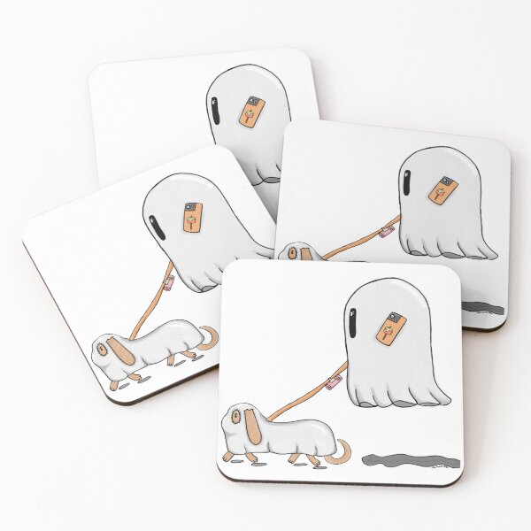 Item preview, Cute Ghost and Sausage Dog x designed and sold by CallMeBoo99.