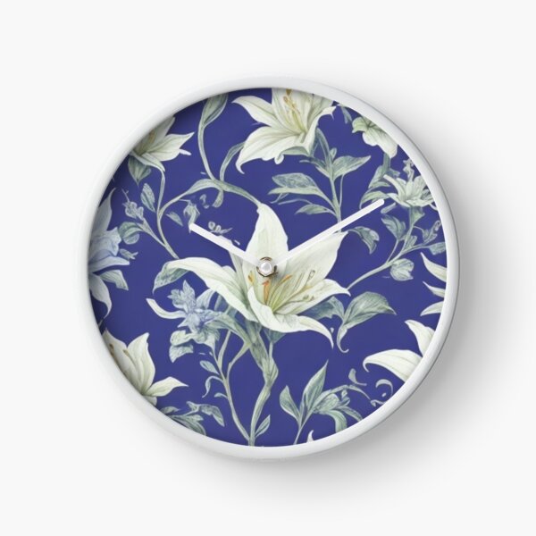 Item preview, White Lily flower and leaves  designed and sold by Warih.