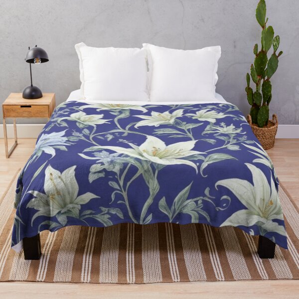 Item preview, White Lily flower and leaves  designed and sold by Warih.