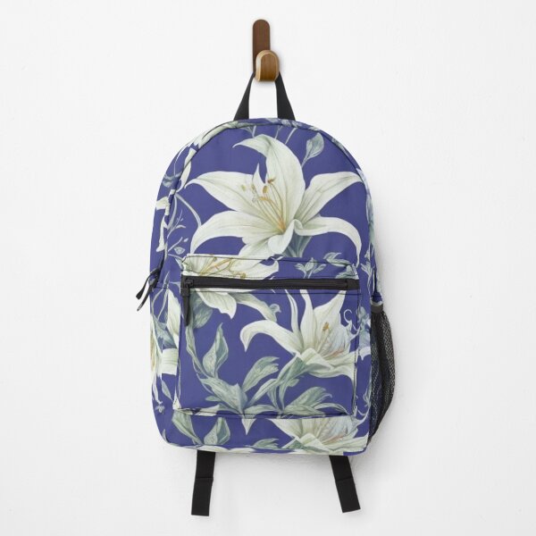 Item preview, White Lily flower and leaves designed and sold by Warih.