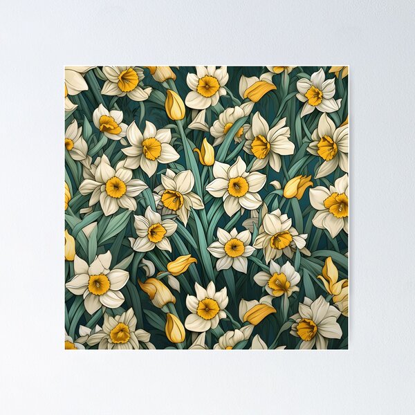 Item preview, Jardín fresco de Ethereaf-Daffodil designed and sold by Ethereaf.