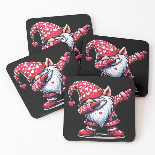 Item preview, Valentine's Dabbing Gnome - Whimsical Love Design designed and sold by DesignDoodleArt.