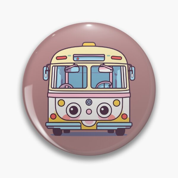 Item preview, On the Go Cheerful Kawaii Bus Adventure designed and sold by DigitalGraphic1.