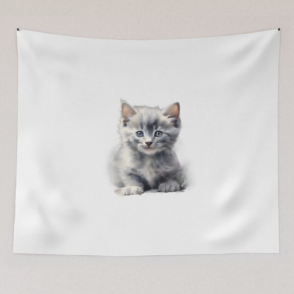 Aperçu de l'œuvre Un joli chaton vous regarde. créée et vendue par Vibes-vintage.