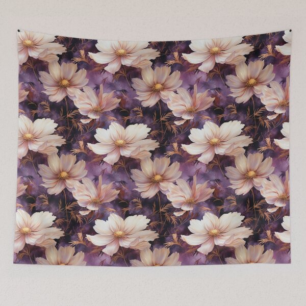 Item preview, Cosmos Tile 21: Stardust Whispers Clothed in Silken Petals designed and sold by TheBrainArt.