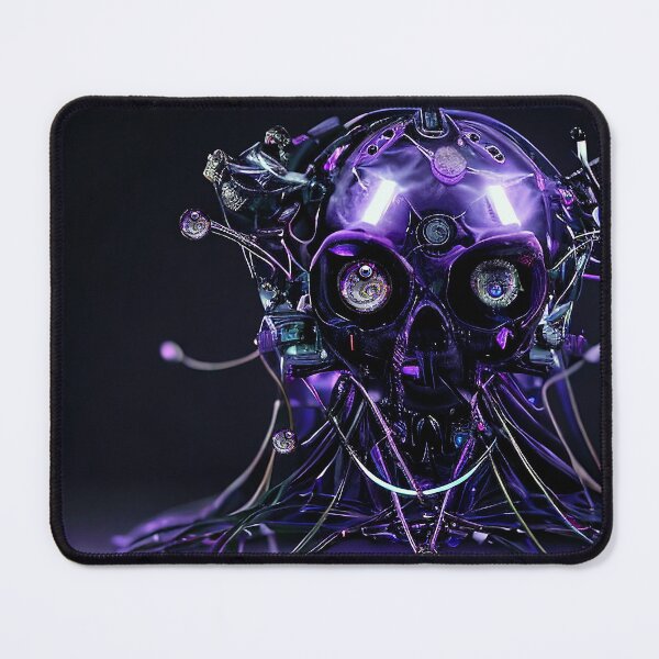 Item preview, Purple techno-skull 2 designed and sold by Pebbledrops.