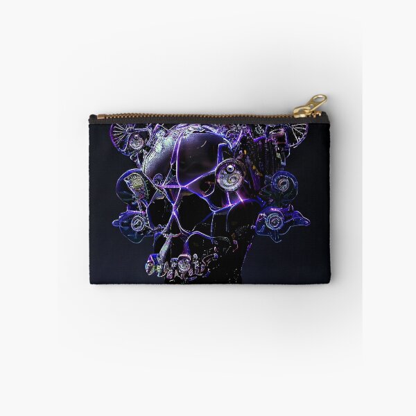 Item preview, Purple techno-skull 3 designed and sold by Pebbledrops.