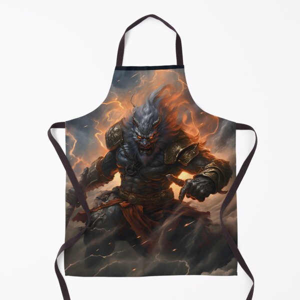 Item preview, Raijin's Fury - Japanese God of Thunder designed and sold by Sakashi-Canvas.
