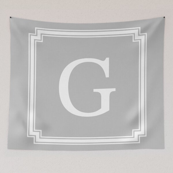 Item preview, Silver Gray Classy And Elegant Monogram G designed and sold by rewstudio.