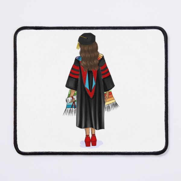 Item preview, Ph.D Latina Graduation Fashion Illustration with Diploma and Hood designed and sold by SMillustrations.
