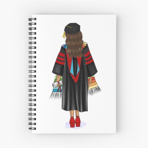 Item preview, Ph.D Latina Graduation Fashion Illustration with Diploma and Hood designed and sold by SMillustrations.