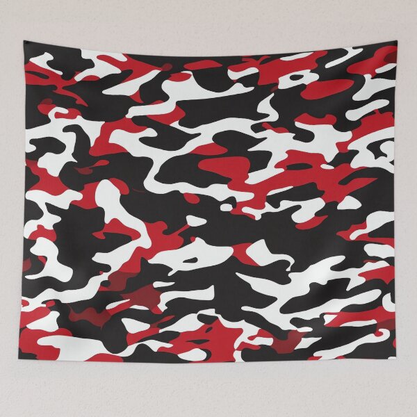 Item preview, Black and  Red Camouflage designed and sold by TheCamoShop.