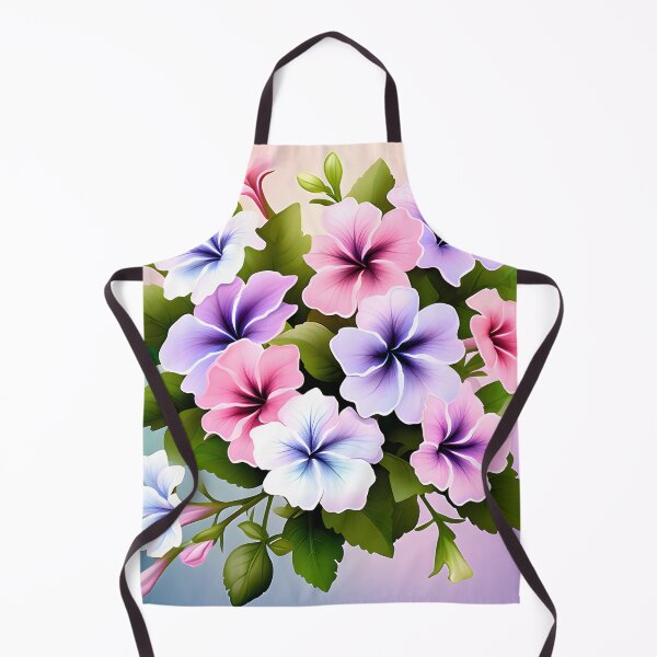 Item preview, Painting of White, Pink and Lilac Petunia Flowers designed and sold by Petalandfur.