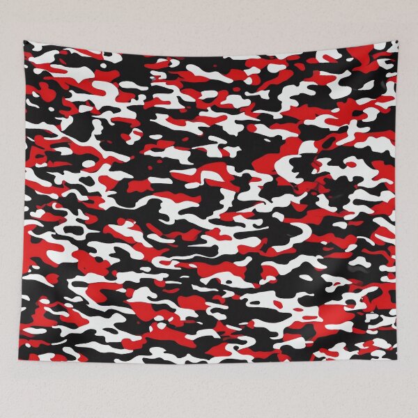 Item preview, Red and Black Camouflage designed and sold by TheCamoShop.