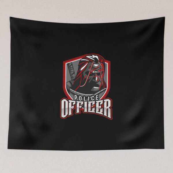 Item preview, Police Officer Design with Horror Character designed and sold by PRIVARSHU.