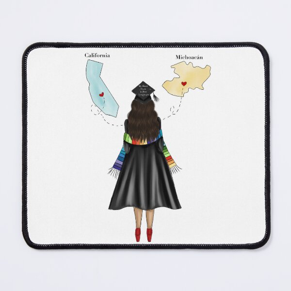 Item preview, Latina Graduation Fashion Illustration with California and Michoacan States  designed and sold by SMillustrations.