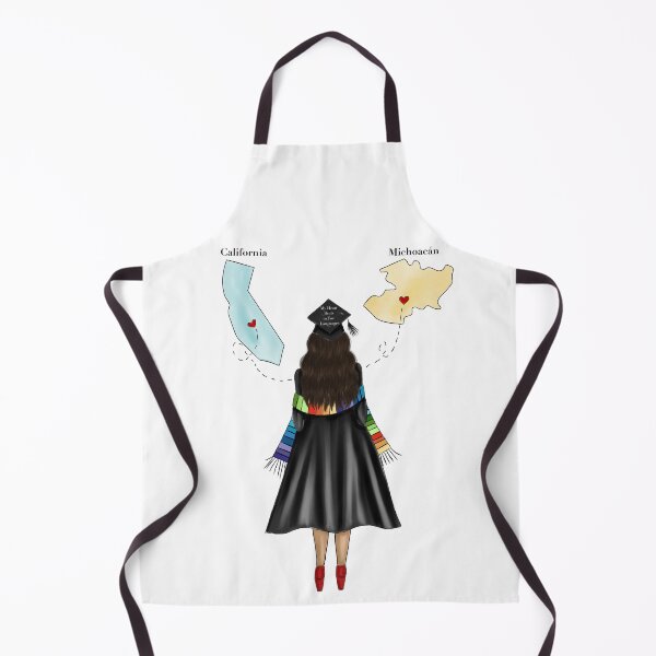 Item preview, Latina Graduation Fashion Illustration with California and Michoacan States designed and sold by SMillustrations.