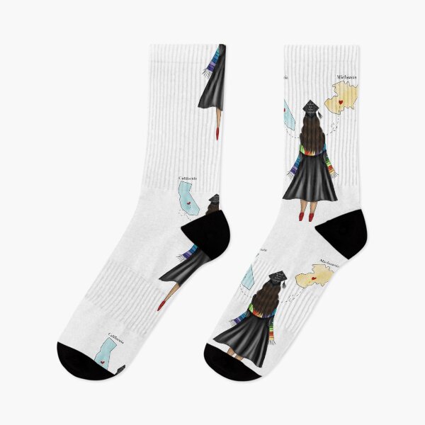 Item preview, Latina Graduation Fashion Illustration with California and Michoacan States  designed and sold by SMillustrations.