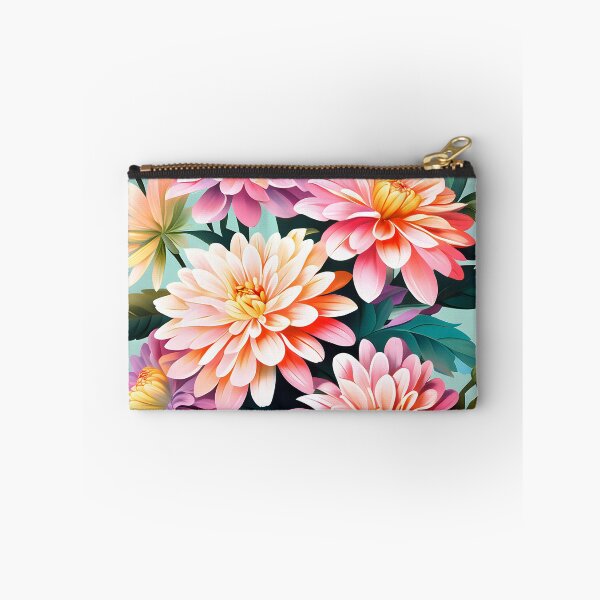 Item preview, Painting of Pink and Beige Zinnia Flowers designed and sold by Petalandfur.