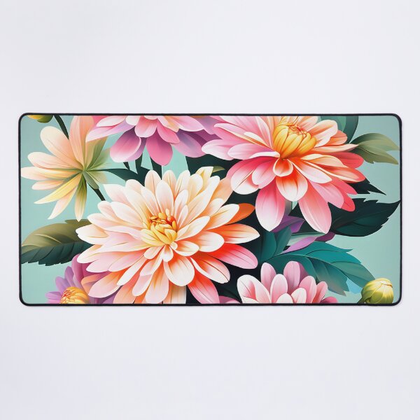 Item preview, Painting of Pink and Beige Zinnia Flowers designed and sold by Petalandfur.