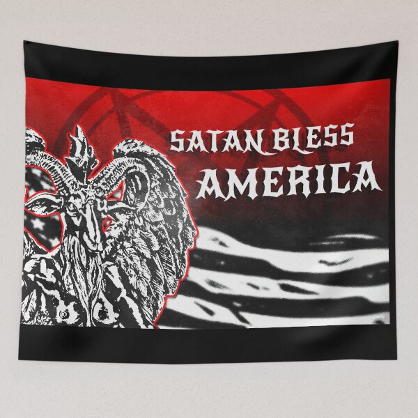 Item preview, Satan Bless America designed and sold by bratdemon.