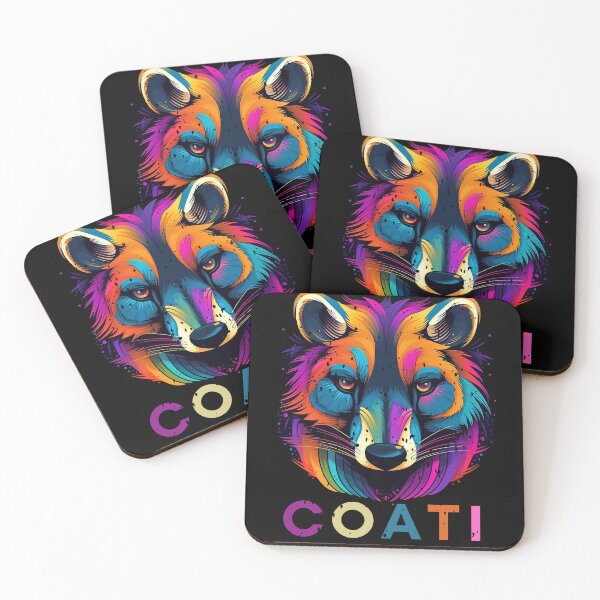 Item preview, Colorful Coati designed and sold by BAZART-CREATION.