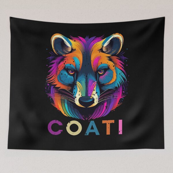 Item preview, Colorful Coati designed and sold by BAZART-CREATION.