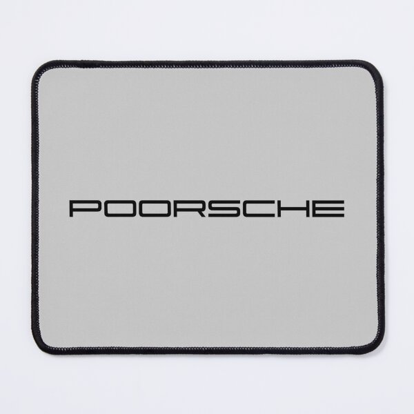Item preview, POORsche, fa*e transparent sticker, bumper sticker designed and sold by Cerulean-Shop.