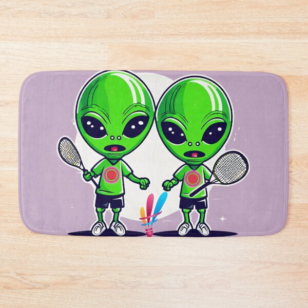 Item preview,  Aliens also like to play badminton. designed and sold by Zofia Sosnecka.