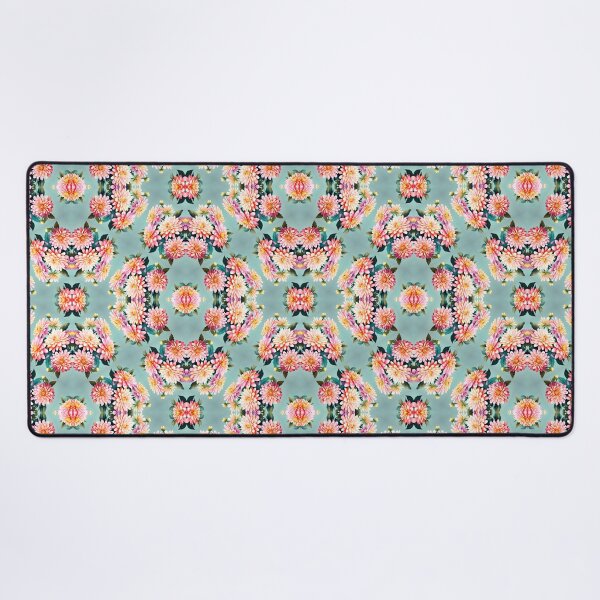 Item preview, Painting of Pink and Beige Zinnia Flowers Seamless Pattern designed and sold by Petalandfur.