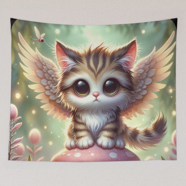 Item preview, The Enchanted Forest Kitten designed and sold by TeslaSt0re.
