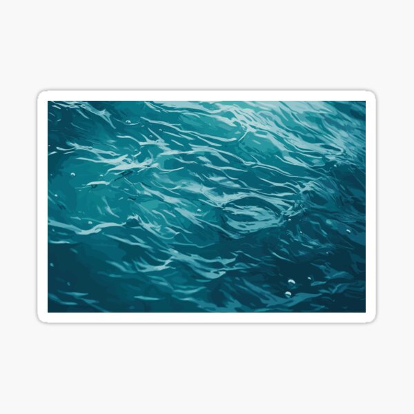 Item preview, Blue Green Ocean Waves designed and sold by Vector Scout Lab.
