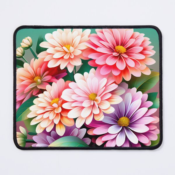 Item preview, Painting of Orange and Lilac Zinnia Flowers designed and sold by Petalandfur.
