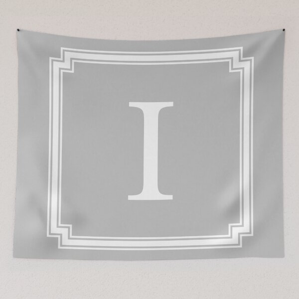 Item preview, Silver Gray Classy And Elegant Monogram I designed and sold by rewstudio.
