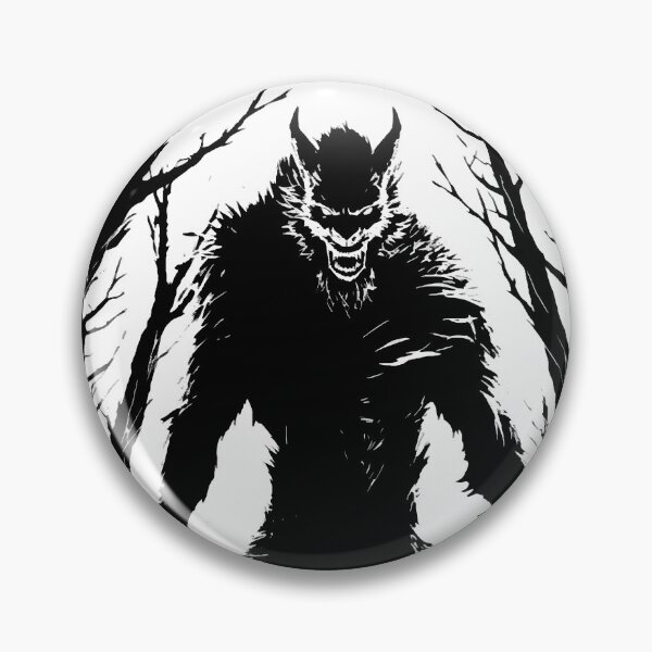 Artikelvorschau, Nächtliche Rache-Werwolf-Silhouette entworfen und verkauft von Spookyashell.