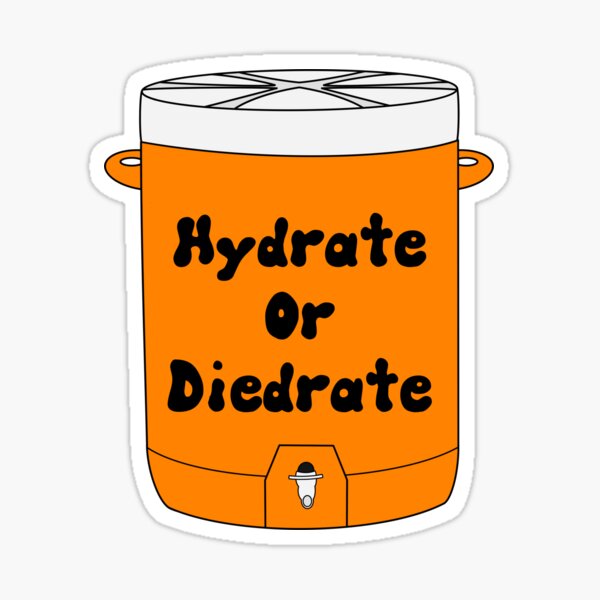 Item preview, Hydrate or Diedrate Orange Cooler designed and sold by doodlesbyCara.